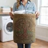 Golden Roots Laundry Basket