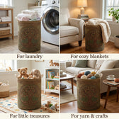 Golden Roots Laundry Basket