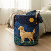 Starry Night Retriever Laundry Basket