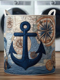 Compass Anchor Laundry Basket