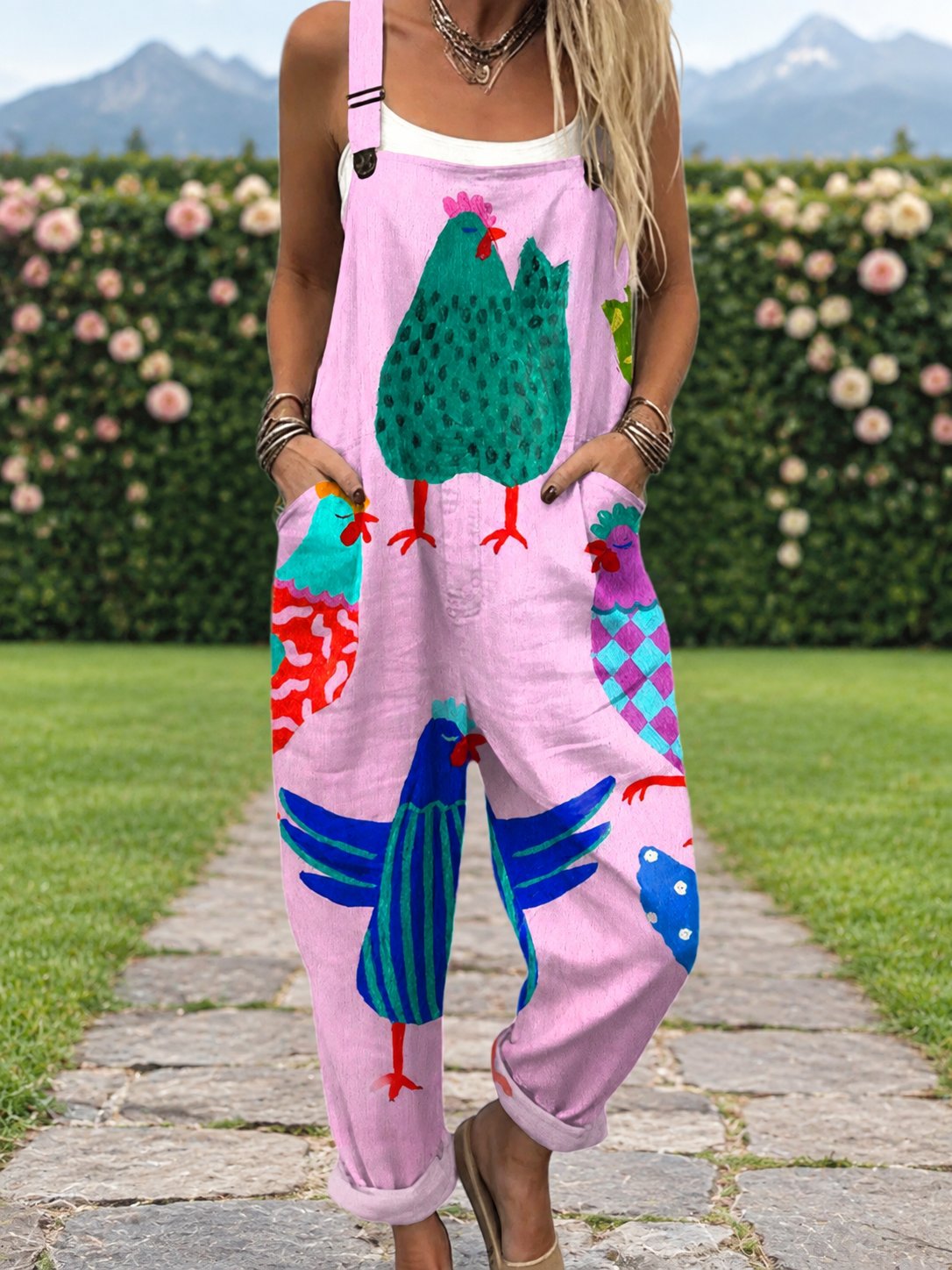 Jumpsuit with Sunny Chicken Coop