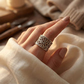 Silver Ornate Filigree Ring