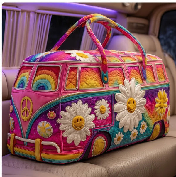 Joyvana | Smiling Daisy Camper Van Quilted Duffle