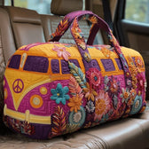 Floravana | Floral Mosaic Camper Van Quilted Duffle