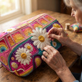 Joyvana | Smiling Daisy Camper Van Quilted Duffle