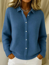 Katrina | Structured Knit Button Cardigan