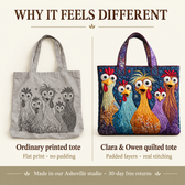 Liliana | Funny Chickens Quilted Tote