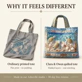Amelia | Sea Turtles on the Shore Quilted Tote