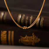 Forever Knot Necklace worn