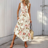 Sleeveless Floral Maxi Dress
