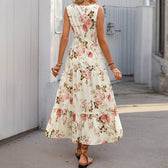 Sleeveless Floral Maxi Dress