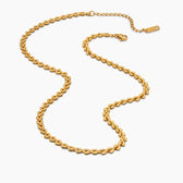 Heart Link Necklace detail