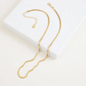 Herringbone Necklace close up