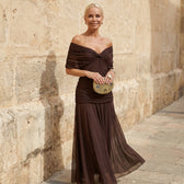 Mikaela | Maxi Dress with Off-the-Shoulder Design