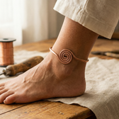 Copper Coil Anklet
