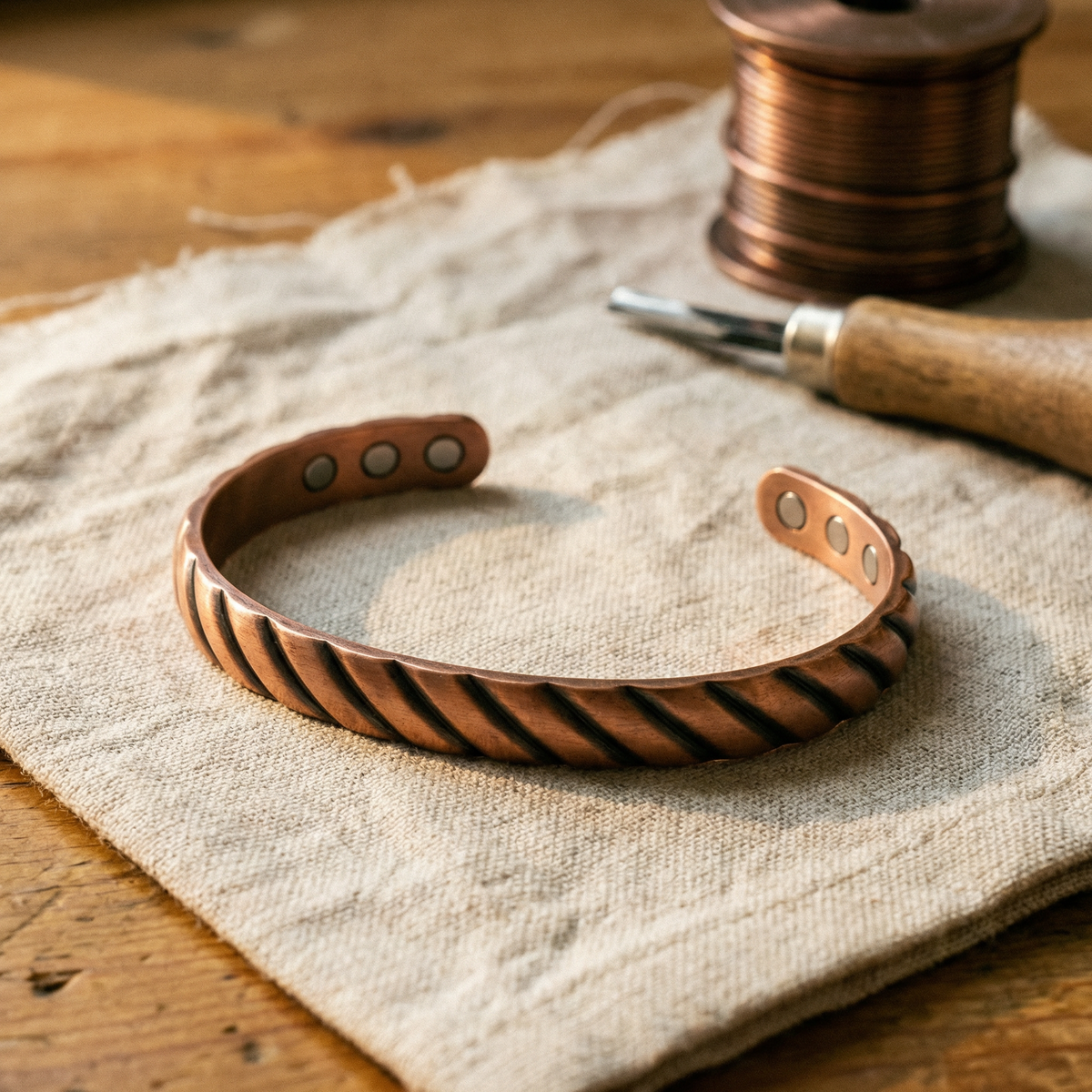 Thorn Copper Cuff Bracelet