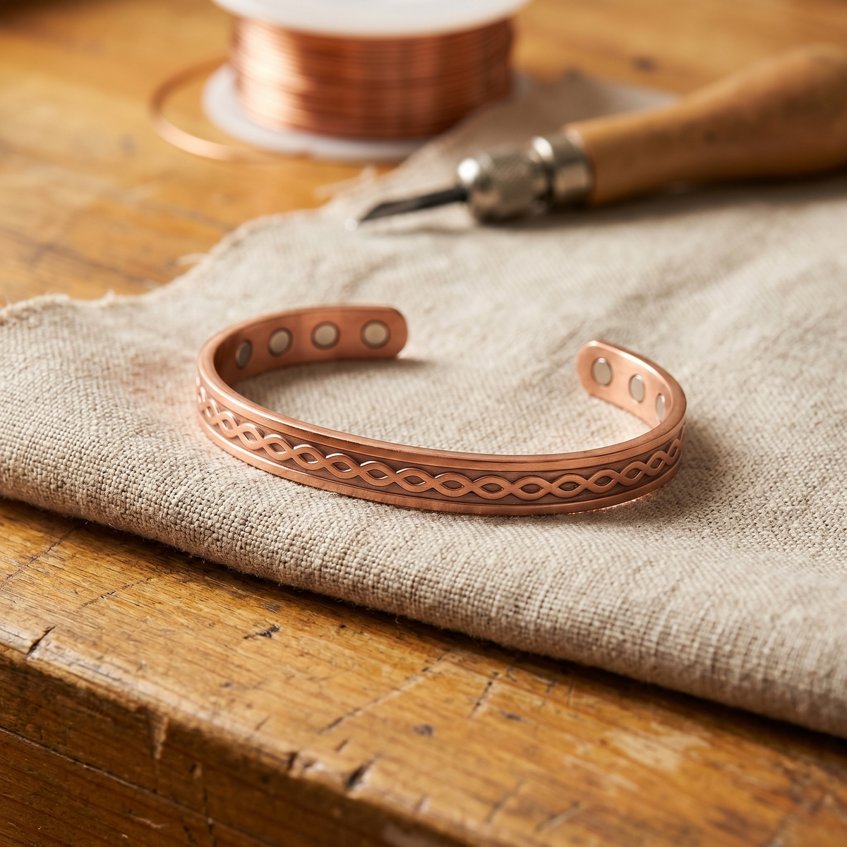 Contemporary Copper Bracelet