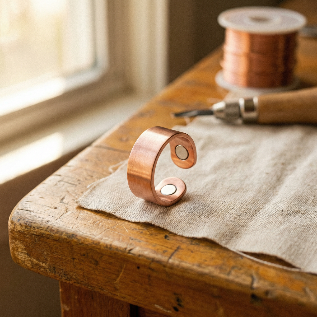 Handcrafted Copper Weld Ring