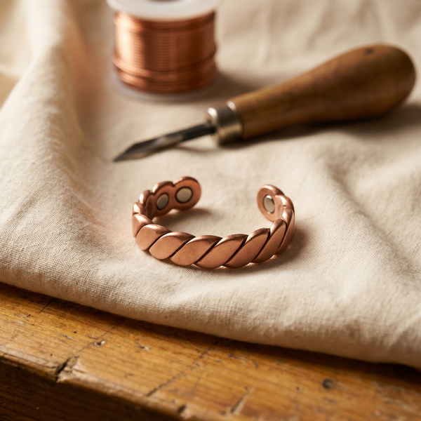 Handcrafted Copper Knap Ring