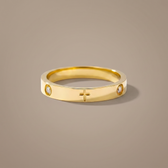 Crystal Cross Ring