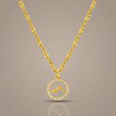 Faith Moves Mountains Necklace in Gold and Silver