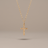 Floral Cross Necklace