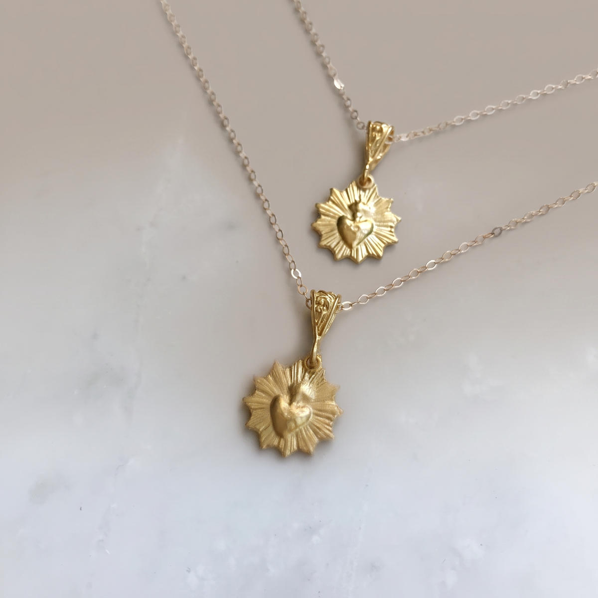Most Sacred Heart Scalloped Necklace