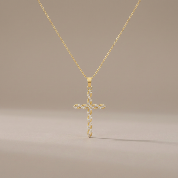 Twisted Cross Necklace