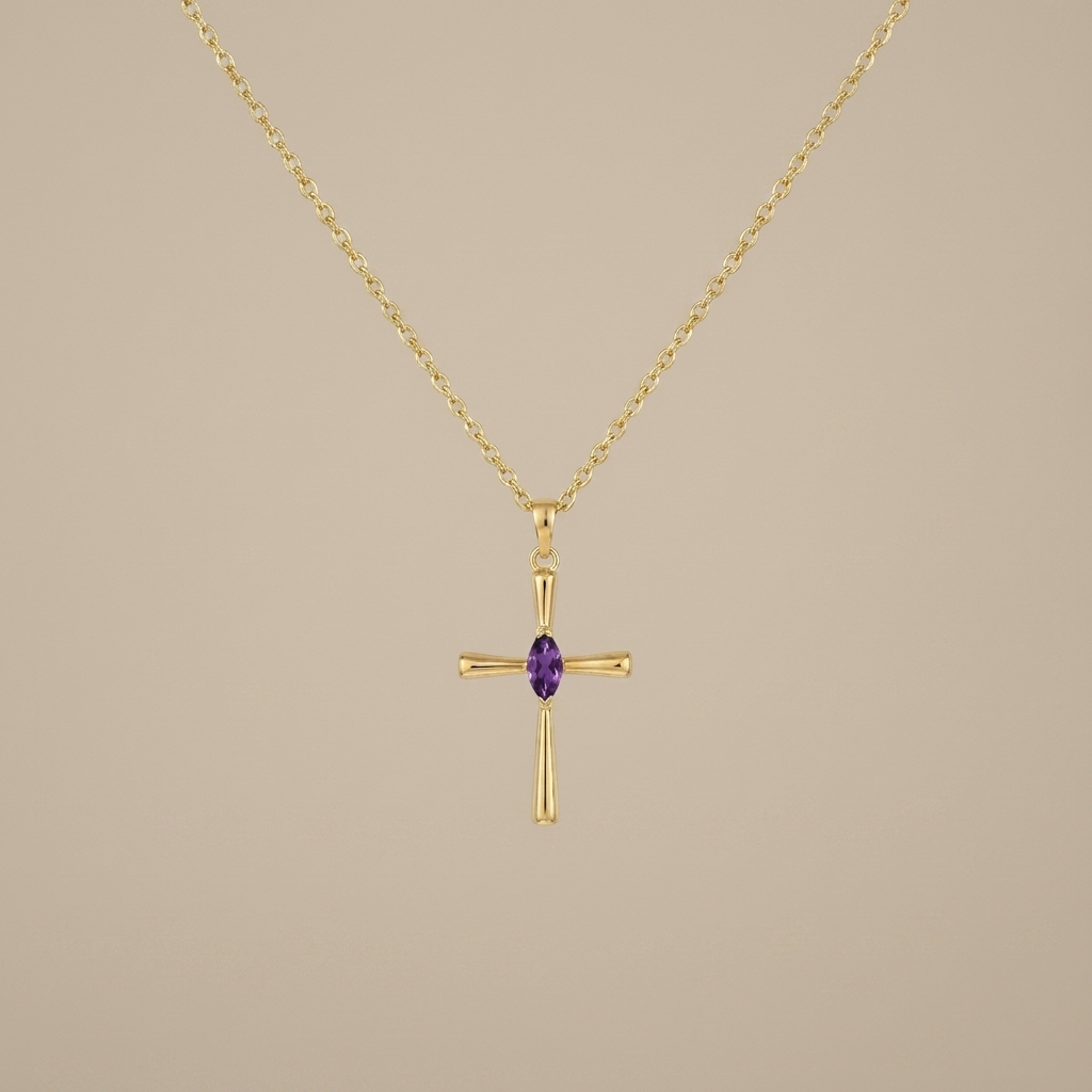 Birthstone Faith Necklace