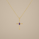 Birthstone Faith Necklace