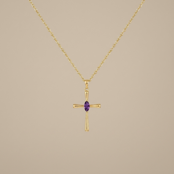 Birthstone Faith Necklace