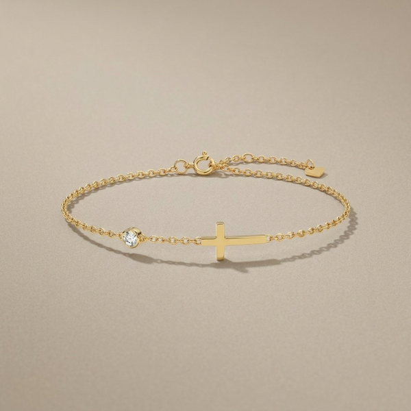 Classic Cross Charm Bracelet