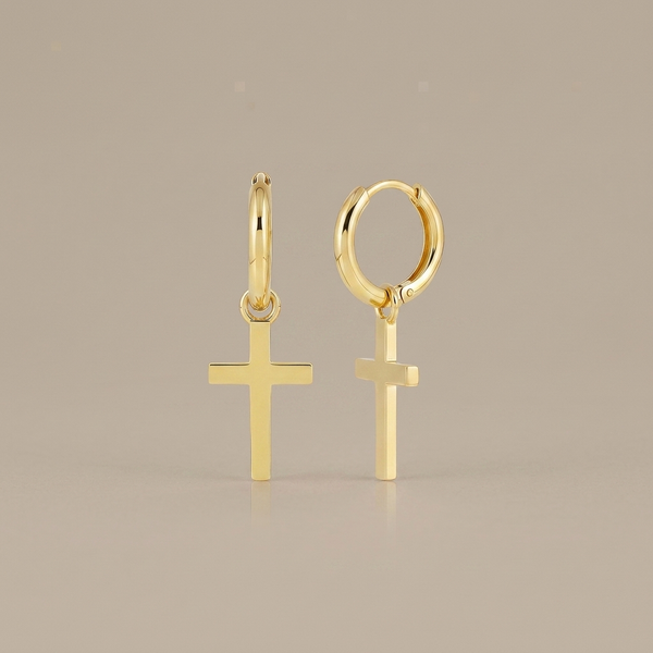 Classic Cross Hoops