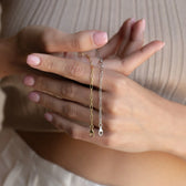 Paperclip Chain Bracelet worn