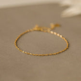 Minimalist Twist Bracelet worn