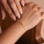 Forever Knot Bracelet worn