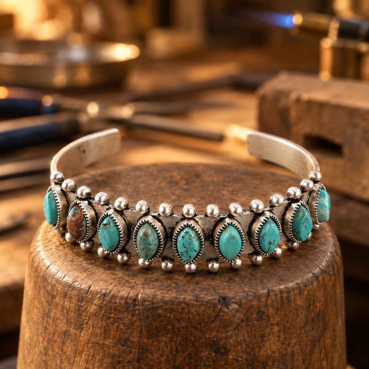 Vintage Turquoise Stone Bracelet
