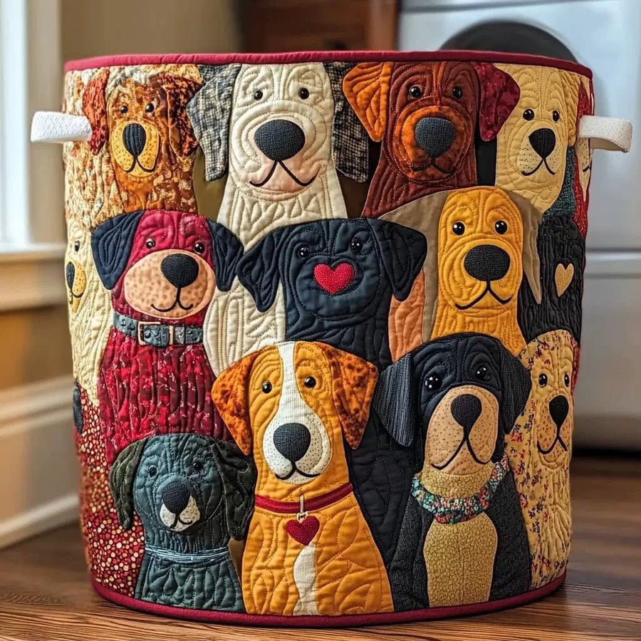 Ella & Finn Boutique quilted laundry basket