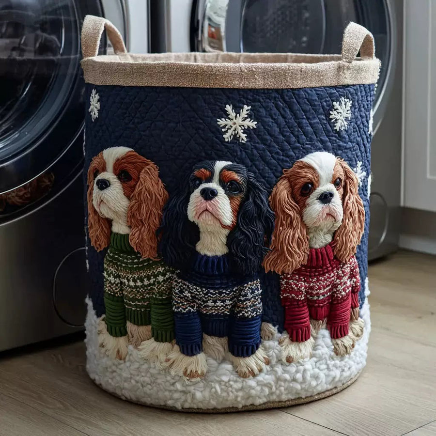 Ella & Finn Boutique quilted laundry basket
