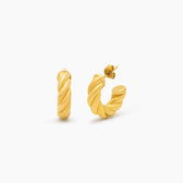 Chunky Twist Earrings detail