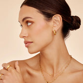 Chunky Twist Earrings in gold