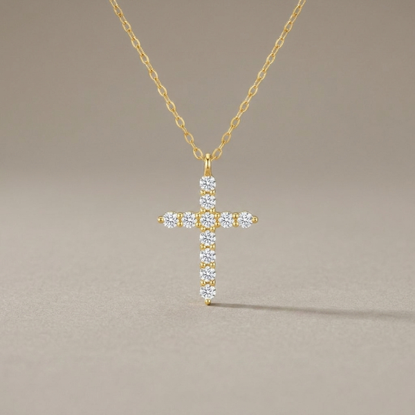 Crystal Cross Necklace