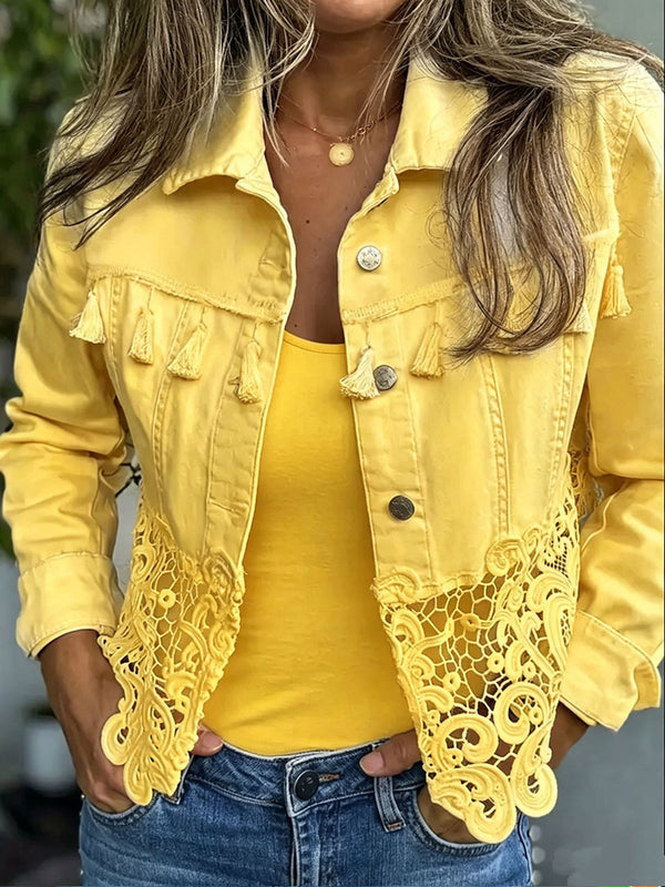 Kambria™ | Fringed & Lace Jacket