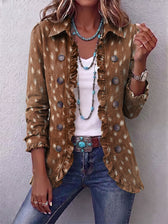 Nolinda™ | Bohemian Tier Print Ruffle Jacket