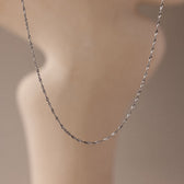 Minimalist Twist Necklace close up